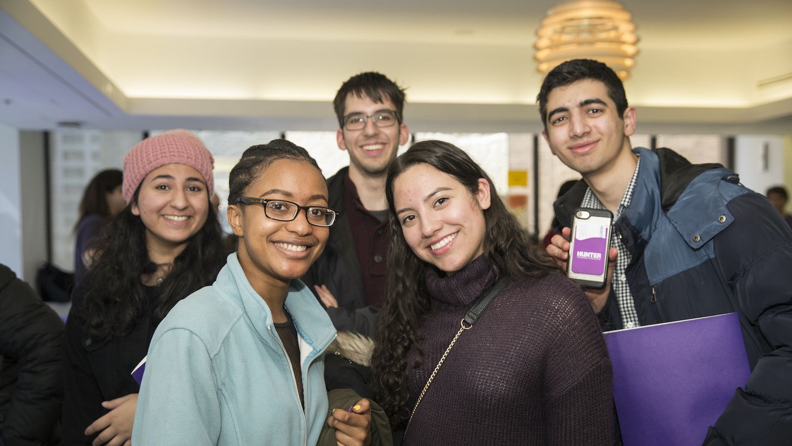 accepted Hunter College students smiling